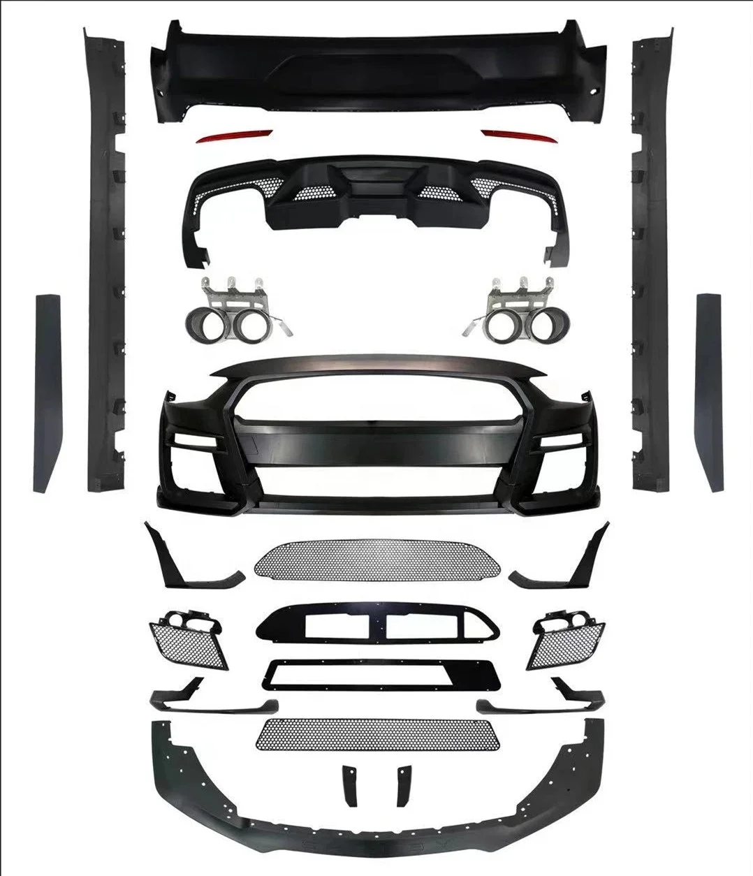 Paraurti Auto Adatto Per Ford Mustang 2018-2020 Cambio In Gt500 Shelby Bodykit