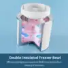 AIRMSEN 2.1 Qt Ice Cream Maker Machine with LED Screen and Timer, Electric Frozen Yogurt Maker for Home, Gray 4