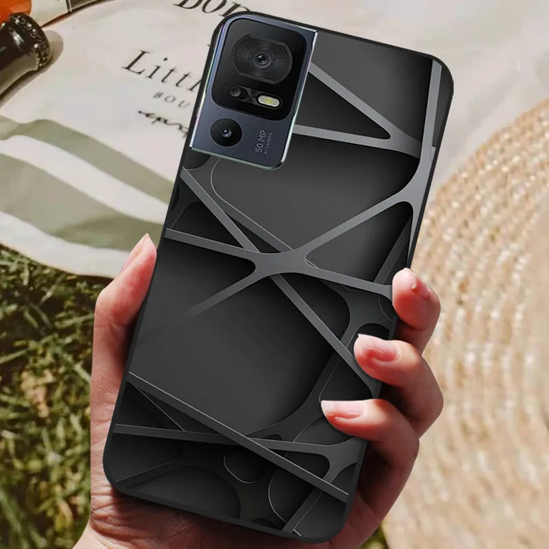 Soft Black Silicone TPU Phone Back Cover - 2023 Protective Bumper Shell