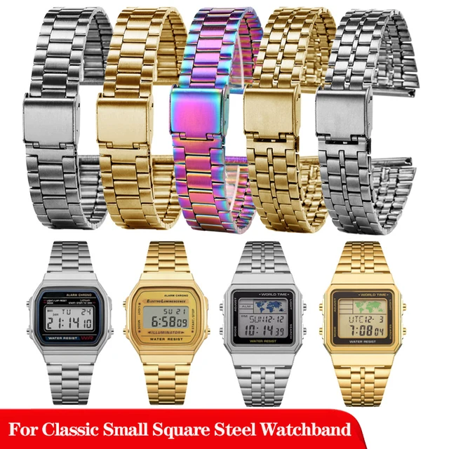 Reloj Casio Vintage Dorado Unisex Acero Time Square