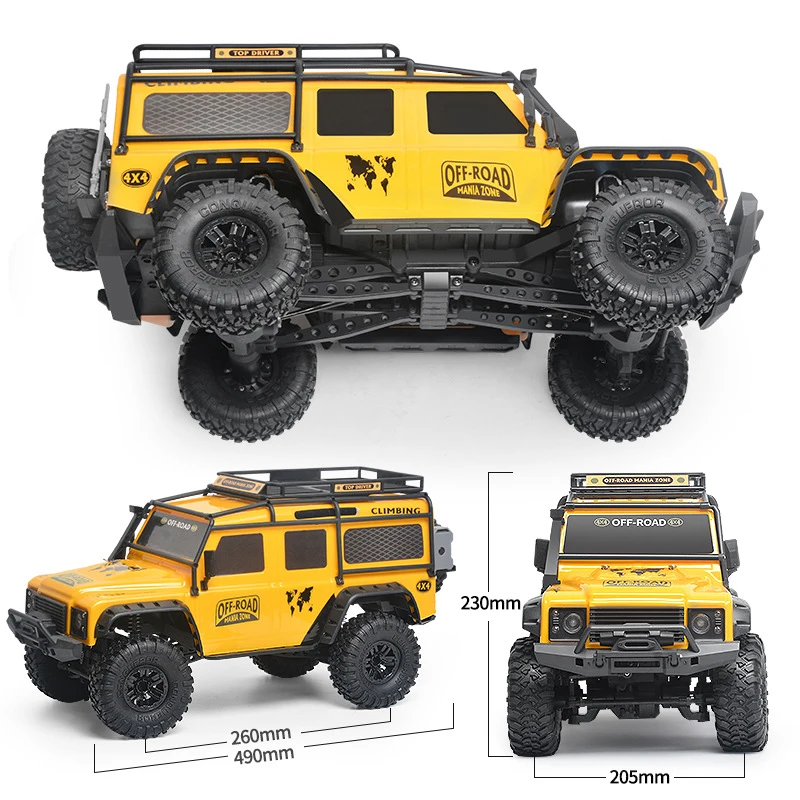 Hb Zp1005 1007 Remote Control Car 2.4g 4wd Simulation RC Car All-Terrain 15km/H 1:10 Off-Road Climbing Truck Toy For Boys Gift 3