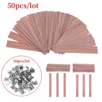 50pcs/lot Candle Wood Wick for Candles Soy or Palm Wax Form for Candle Making Supplies 13/12.5/8Mm DIY Candles Making Wood Wicks
