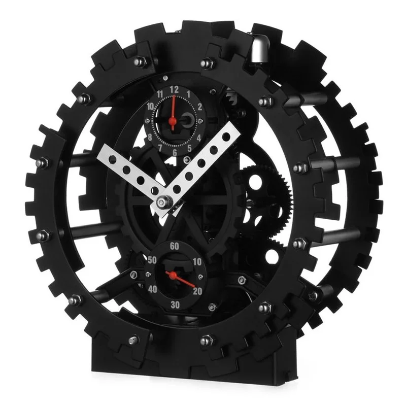 German-double-gear-clock-high-end-living-room-gear-seat-clock-creative ...