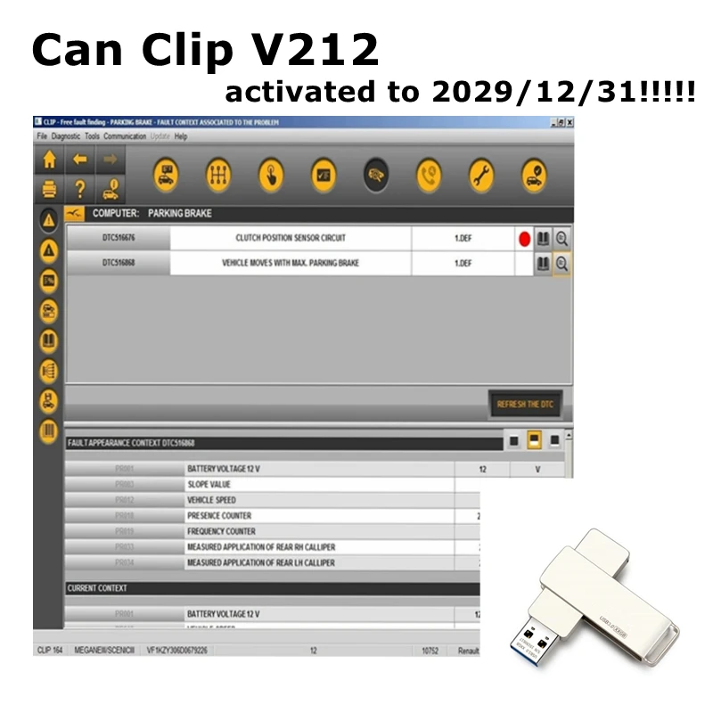 Software Can Clip V212 Renault Can Clip OBD2 Diagnostic software+Reprog V191+Dialogys V4.72 Download Link