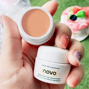 NOVO 브라이트닝 컨실러, 방수 및 땀 방지, 얼굴 여드름 자국, 다크 서클, 얼굴 메이크업, 강력한 스팟 커버