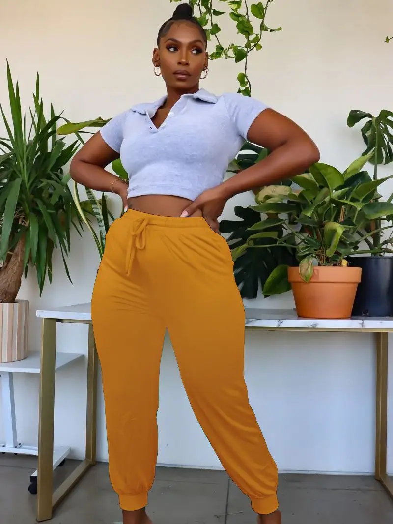 Plus Size Women Pencil Pants Autumn Solid Sport Trousers Casual Lady Sexy Club Pants 2022 Fashion Bodycon Wholesale Clothes