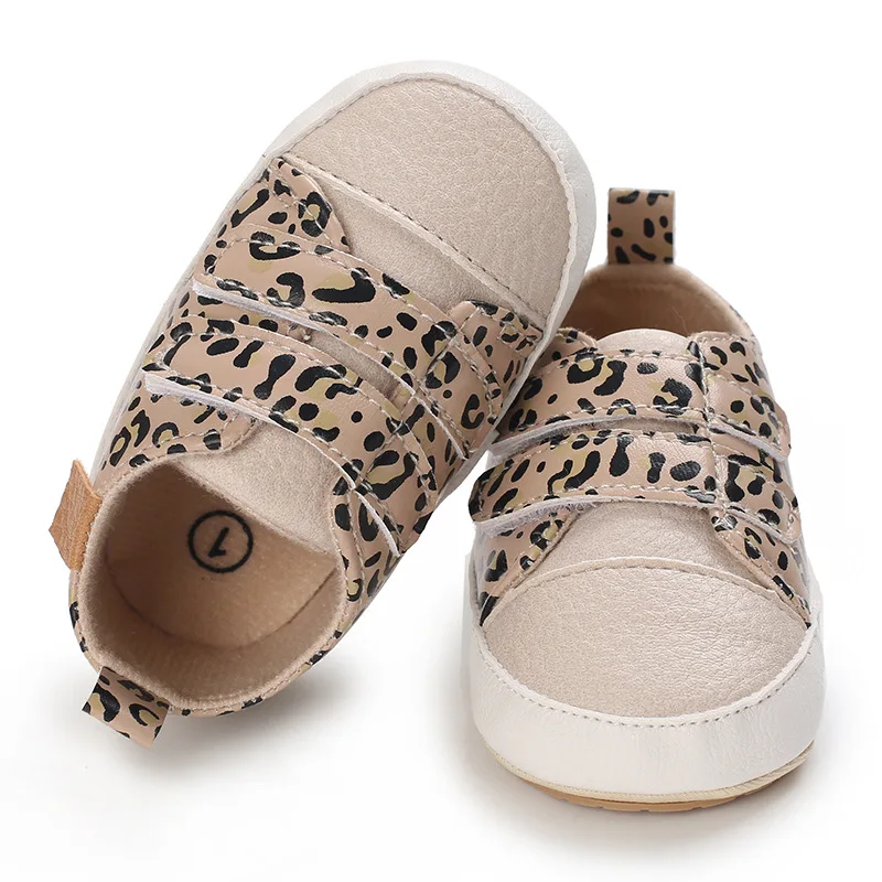 Sneakers shoes Baby Boy Girl Shoes PU Leather Sneakers Rubber Bottom Non-slip Lightweight First Walker Crib Shoes 0-18 Months