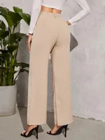 New casual pants for summer women wide leg pants with a drooping feel for commuting loose long pants for leisure 2