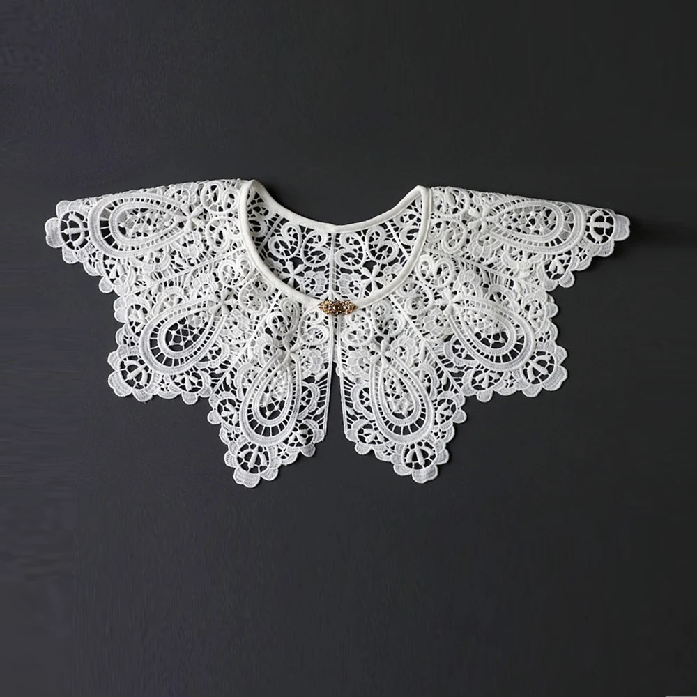 

Floral Lace Fake Collar Women Doll Collar Detachable Shirt False Collar Blouse Top Girls Clothes Accessories Ladies X-G-Xinde
