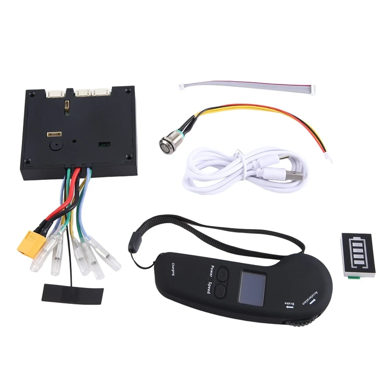 Dual Drive Electric Skateboard Hub Motor Kits ESC And Remote Electric Skateboard Longboard Control Board