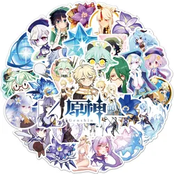10/30/50Pcs Anime Genshin L'impact Jeu Autocollants Dessin Animé Étanche Enfants Ordinateur Portable Jouet Moto Skateboard Uggage Autocollants 