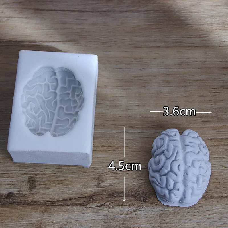 Cerveau 3D, Moules En Silicone Coeur, Outils De Décoration De Gâteau Au