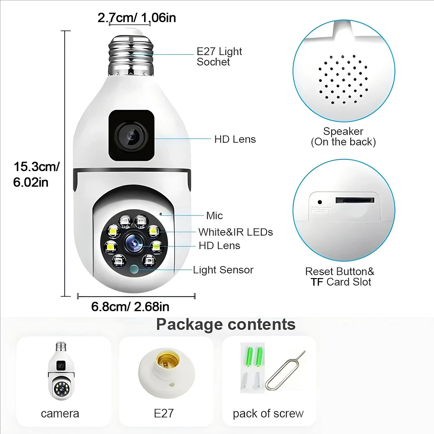 4MP HD Wifi Surveillance PTZ Camera Outdoor with Dual Lens Dual Screen AI Auto Tracking IP Security Protection CCTV Video 5