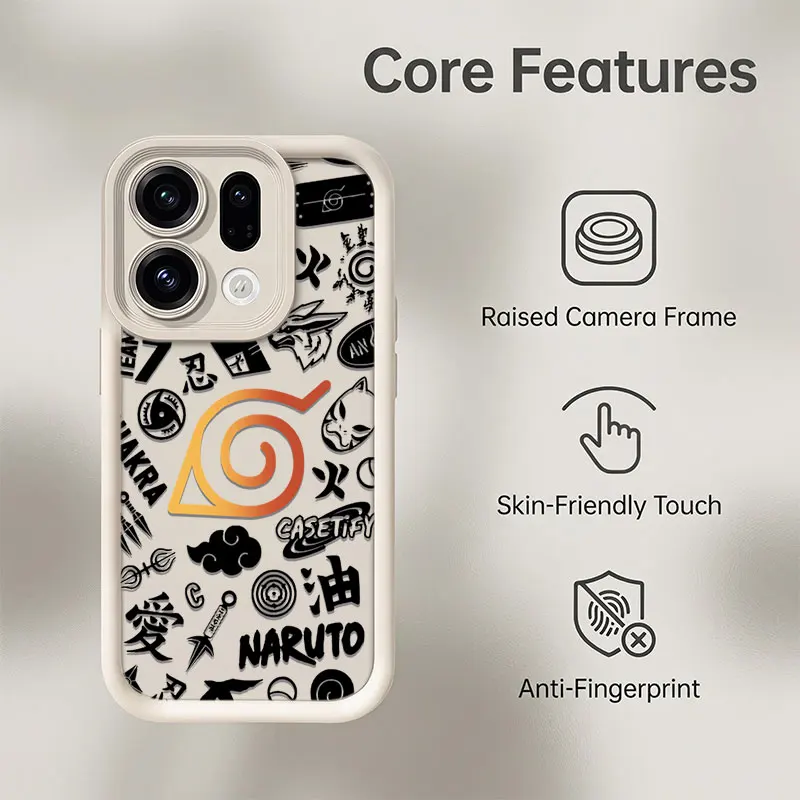 Anime Naruto Logo Shockproof Phone Case