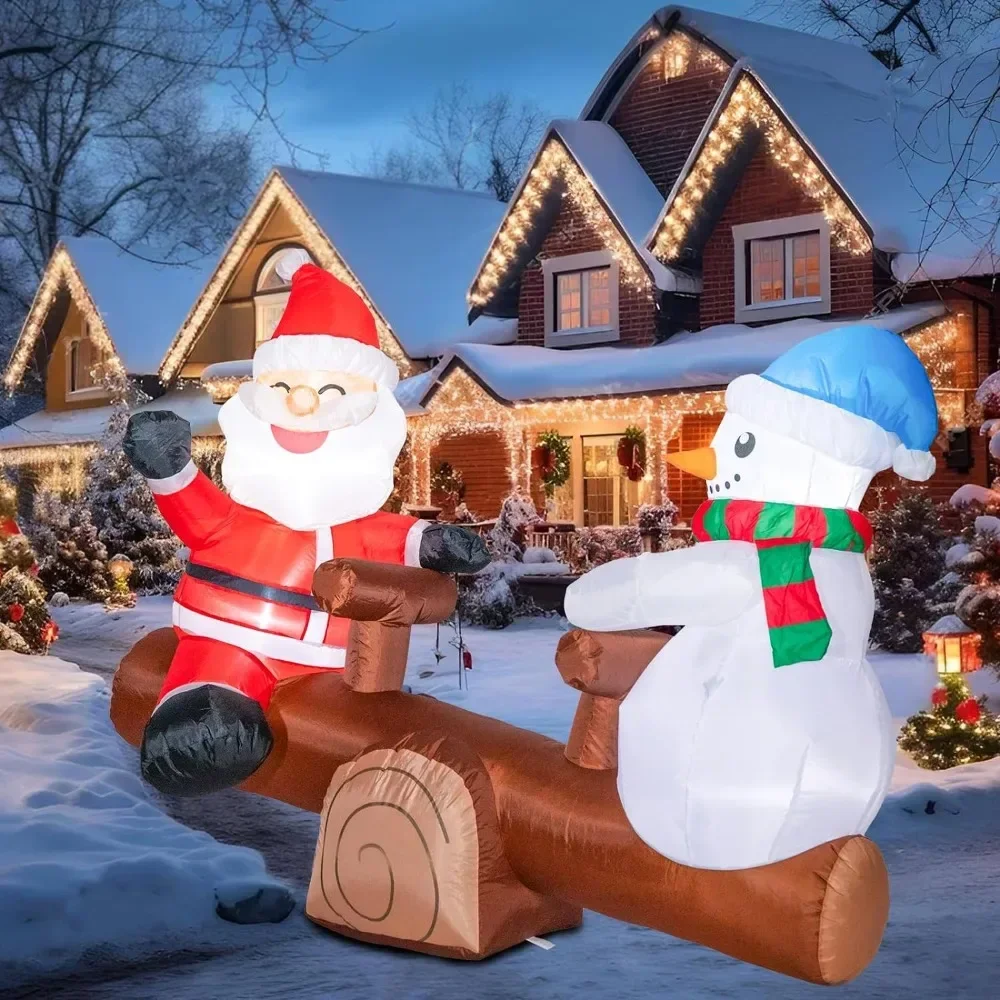 

Christmas Decorations 2024 5.5 Ft Long Christmas Inflatables Outdoor Decorations Home and Garden Inflatable Santa Claus Outdoors