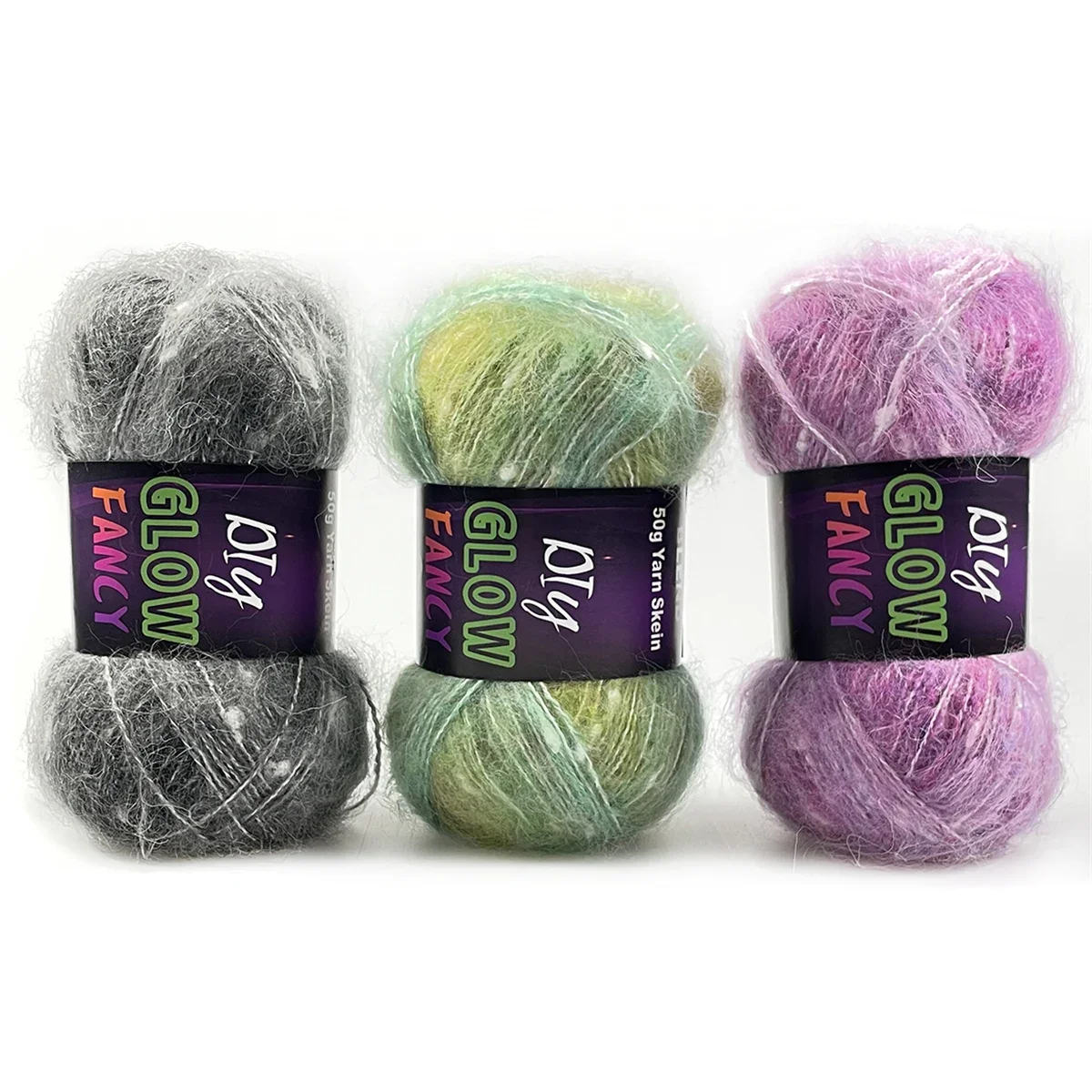 1pc 50g Glow in Dark Polyester Wool Luminous Knitting Yarn for Hand Knitted Cardigan Scarf Carpet Sweater Hat 5