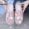Sanrio Hello Kitty Pink Canvas Shoes Cartoon Casual Cute Slip-On Japanese Korean Style Aesthetic Flat Shoes Y2k Breathable Shoe 1