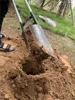 *Y  Manual excavator for digging holes in power poles, digging hard soil with shovel, manganese steel clip shovel for digging 5