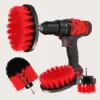 3Pcs/Set Electric Scrubber Brush Drill Brush Kit Plastic Round Cleaning Brush For Carpet Glass Car Tires Nylon Brushes 5