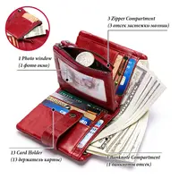 Genuine Leather Women Wallet for Coin and Card High Quality Small Female Clutch Handy Purse Fashion Ladies Walet Luxury Brand - Image 3