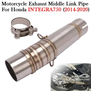 Slip-On For HONDA INTEGRA750 INTEGRA 750 2014 - 2020 Motorcycle Exhaust Modify 51MM Muffler Escape Moto Connect Middle Link Pipe