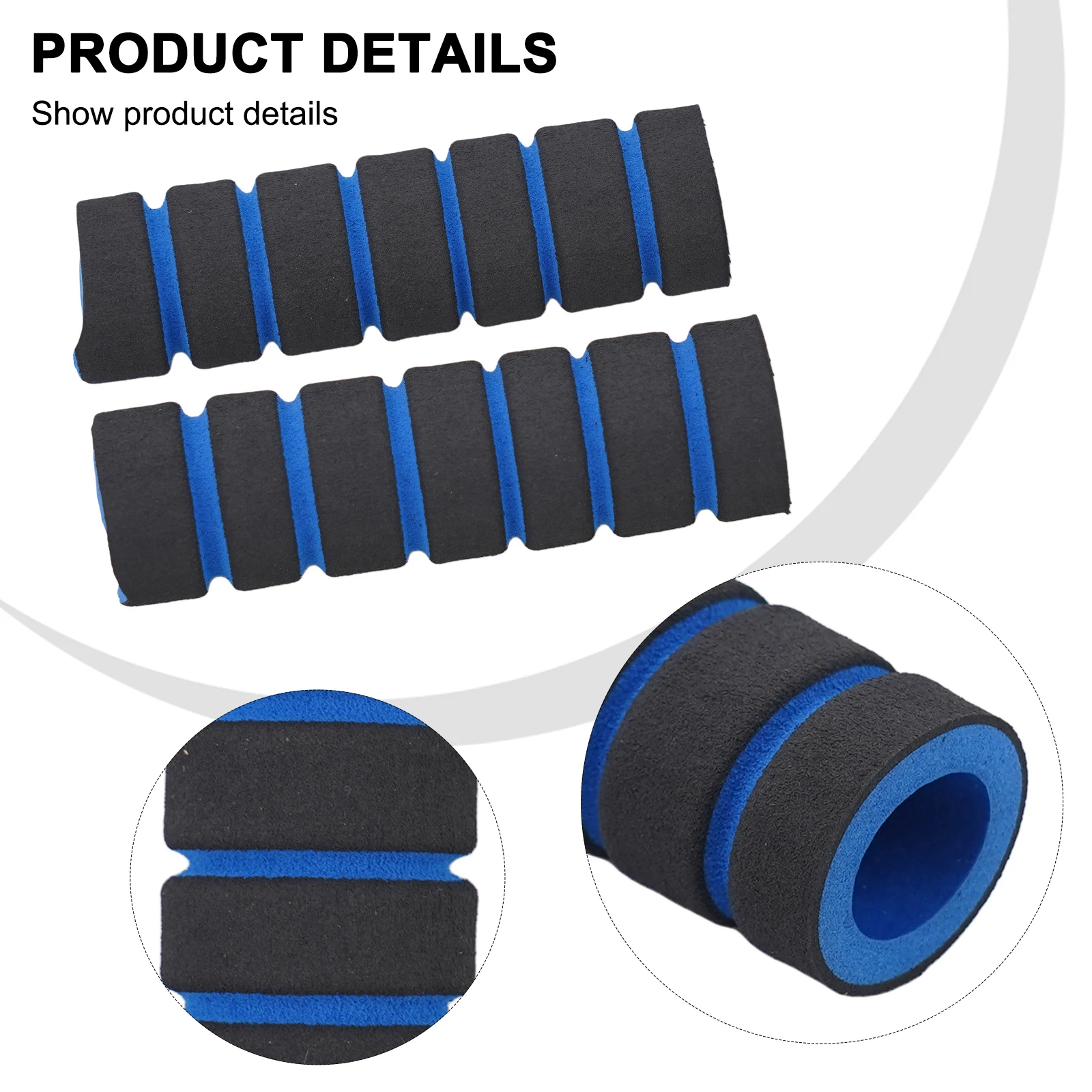 Bicycle Handlebar Grips Bicycle Accessories 1Pair Bicycle Sponge Handle Bike Racing Bicycle Motorcycle Handle Hand Bar Grip Foam Sponge Cover Case Bike Parts Components