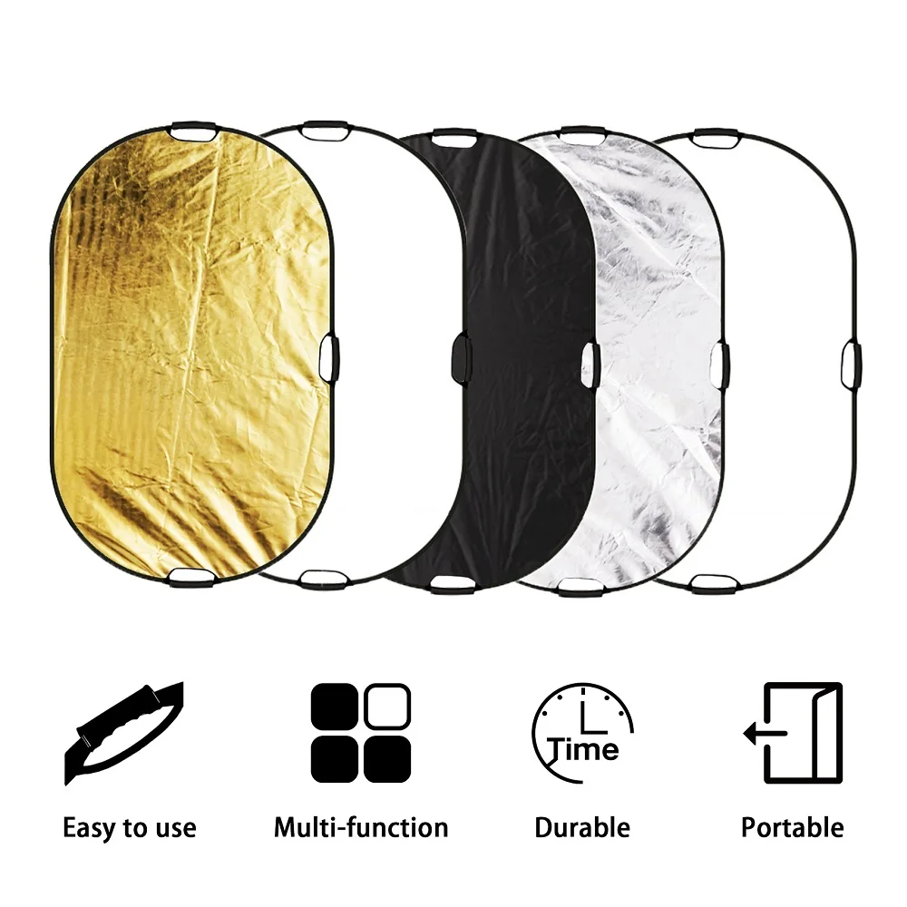 Fotografia Portátil Refletor com Carry Case em Câmera Light Difusor 60x90cm - Image 4
