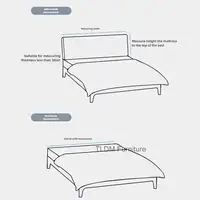 Simple Designer Bed Headboards for Guest Rooms Stain-resistant Soft Cushion Headboard European Tech Fabric Headboard for Bedside 6