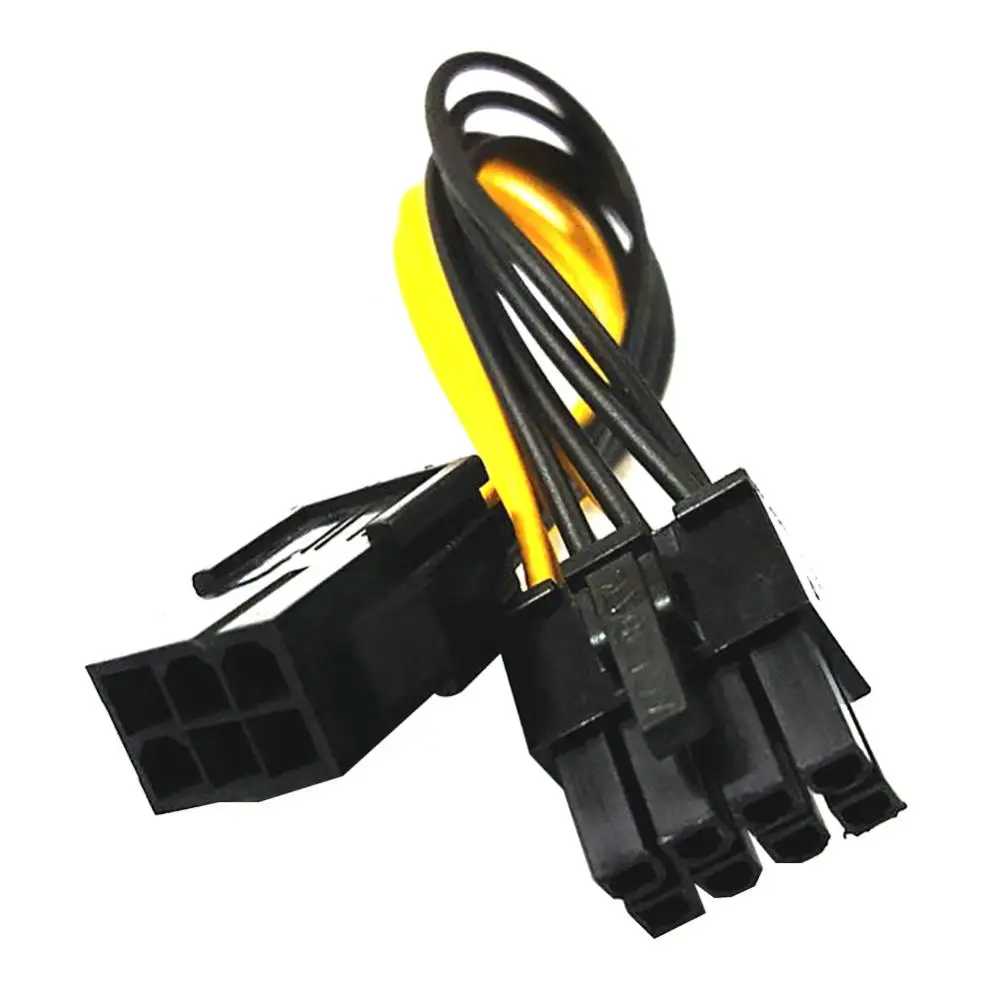 Power Adapter DC Power Converter NVMe To PCIe Adapter Card Powered Adapter PCIe 6pin To 8pin Adapter PCI-e 6-pin Male To 8-pin Female Converter For PCI Express 8pin GPU Video Card