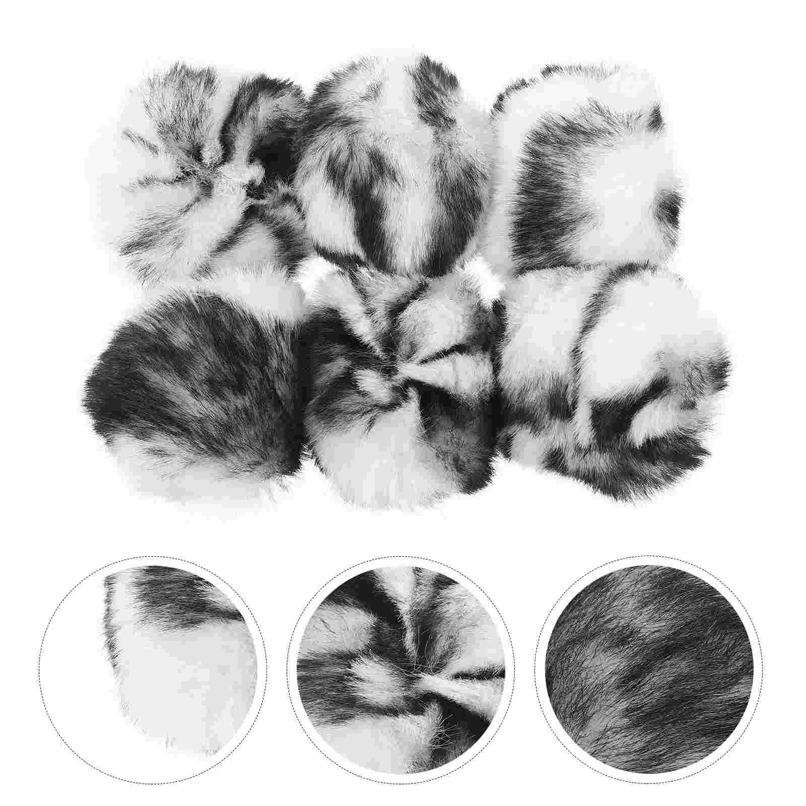 

6pcs Pet Cat Catnip Toys Plush Fur Ball Plaything Interactive Ball Pet Toys
