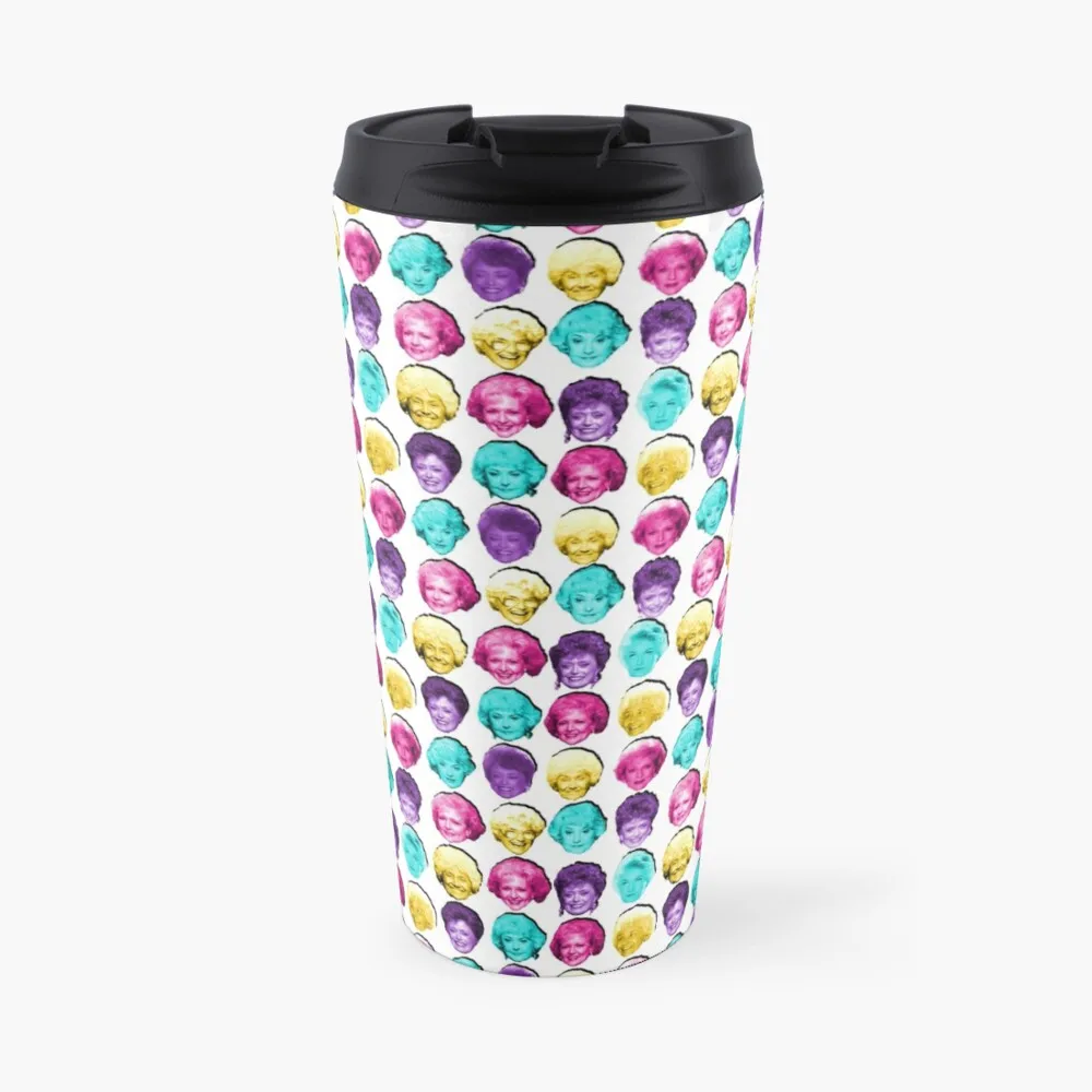 

The Golden Girls - Technicolor Pop Print Travel Coffee Mug Breakfast Cups Pretty Coffee Cup Coffee Cup Set Coffee Travel Mug