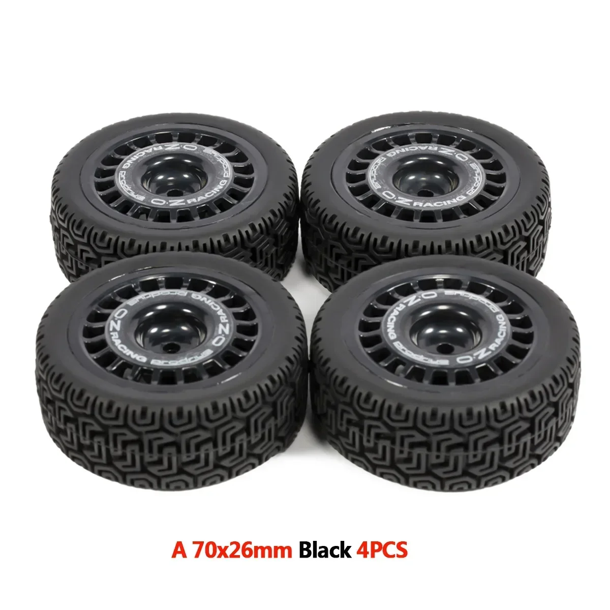 High-Performance 12mm Glued Rubber Tire for RC Rally Racing Cars