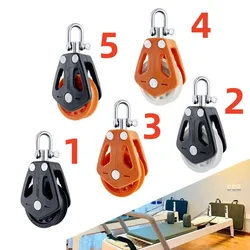 High Load Single Pulley Block Stainless Steel Hanging Wire Towing Wheel Swivel Lifting Wire Rope Cable Pulley for Dropshipping
