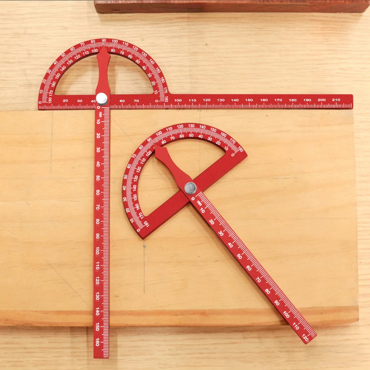 Aluminum Alloy Protractor Angle Ruler – Multifunctional Woodworking Marking Tool for High-Precision Angle Measurement & Layout 2