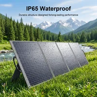 Panneau solaire portable 500W, étanche, pliable, chargeur solaire de secours pour station d'alimentation, camping-car, camping 3