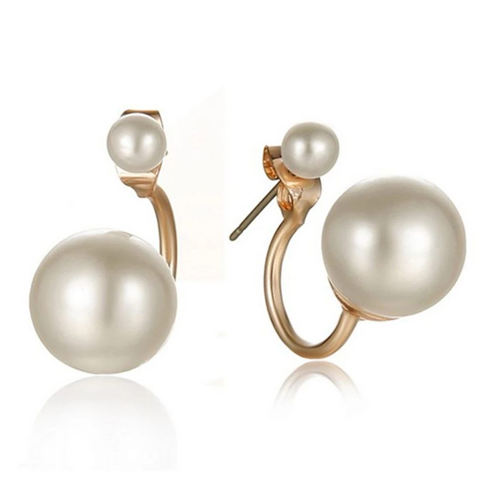 Double Side Earing Eardrop Fashion Jewelry Lady Earrings Simulated Pearl Earrings Eardrop Personality Earrings Ear Stud Sale Double Side Earing Eardrop Fashion Jewelry Lady Earrings Simulated Pearl Earrings Eardrop Personality Earrings Ear Stud Sale