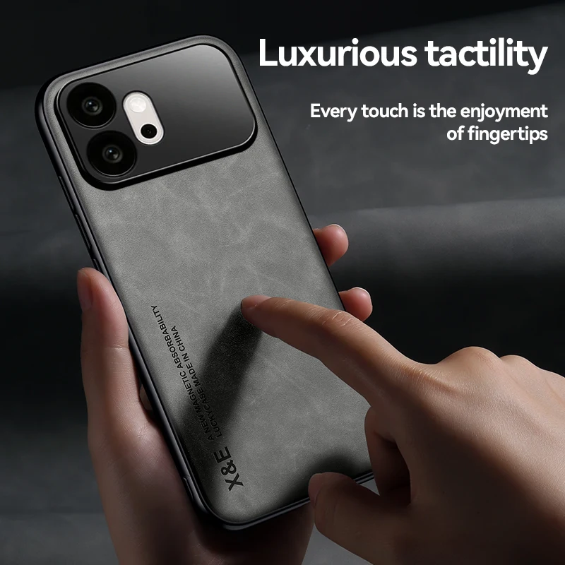 Luxury Sheepskin Magnetic Phone Case