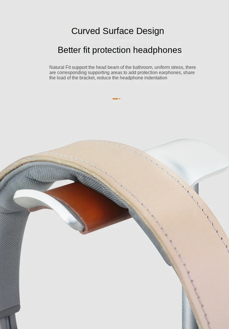 Curved Aluminum Headphone Stand 4