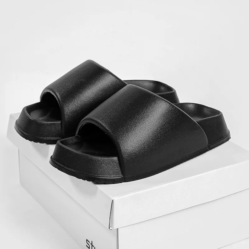 Woman Sandals Shower slippers Woman Thick Platform Home Slippers Fashion Non-Slip Bathroom Slides Summer Soft Flip Flops_voghion.com