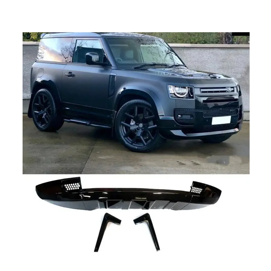 Car Facelift Performance Kit Front Splitter Lip With Eyebrow For Defender custom