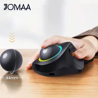 Jomaa RGB Backlit Trackball Mouse Control for Gaming Bluetooth Right Hand Vertical Trackball Mouse for Gamer Windows Mac - Image 3