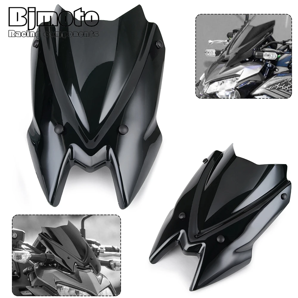 Z900 Z 900 Motorcycle Street Bike Wind Screen Deflectors for Kawasaki Z900 -2010 Windshield Windscreen motorcycle windshield