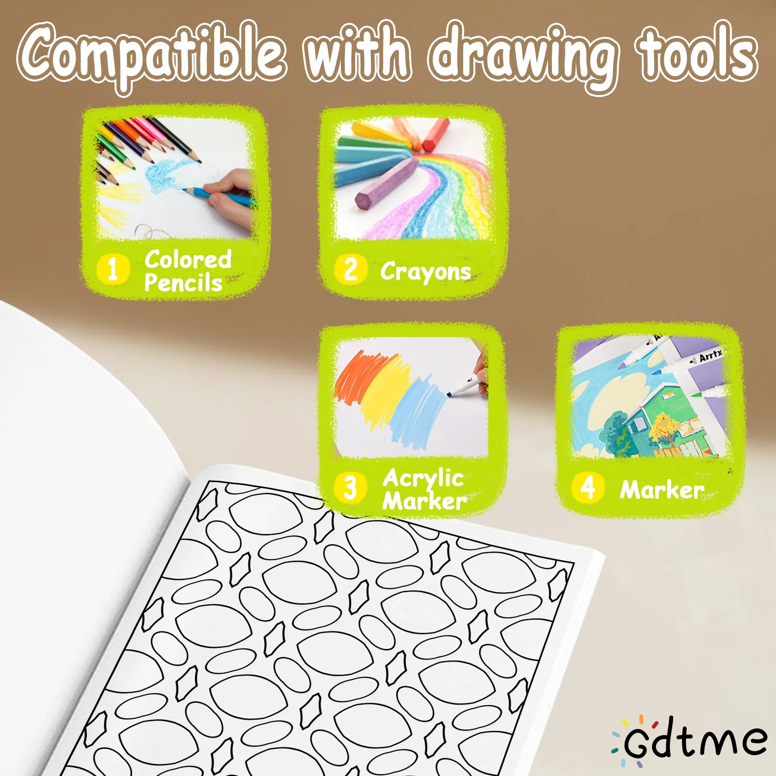 Geometric Coloring Book: Intricate Patterns and Mandalas for Stress Relief and Relaxation