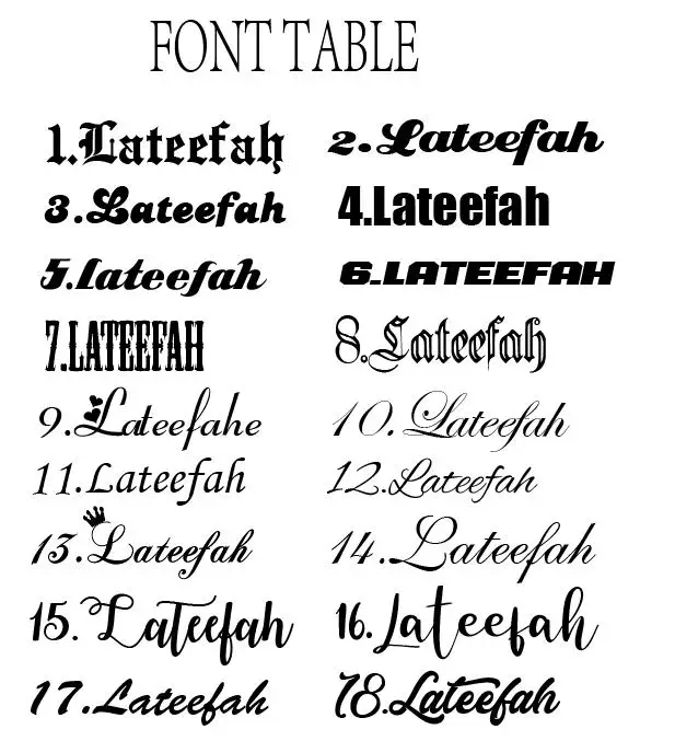 Lateefah Personality Name Ring Adjustable 5 Colors Heart Shape Open Rings Couple Graduation Keepsake Gift Jewelry