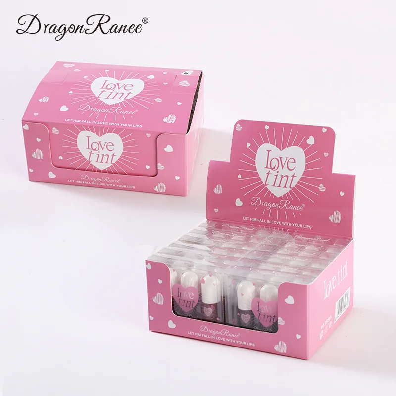 Tint Dyeing Liquid Lipstick Set 3Pcs/Box Waterproof Mirror Lip Gloss Water Lip Tint Non-sticky Eye Cheek Makeup Cosmetic lip gloss lip makeup lip tint