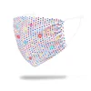 Hot Sale Color Rhinestone Mask Personality Color Diamond Internet Celebrity Flash Diamond Fashion Mask Female Breathable 6