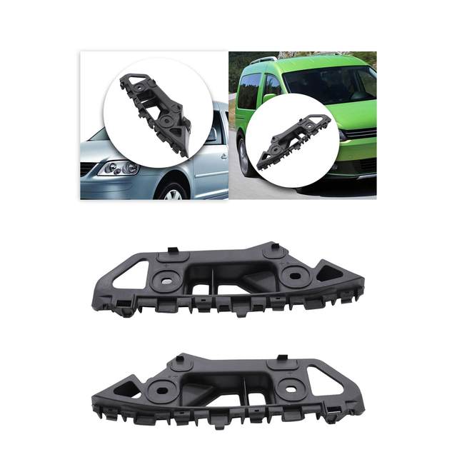 Car Front Bumper Bracket Holder Easy Installation Durable 2K5807183/2K5807184 Directly Replace High Performance Accessories