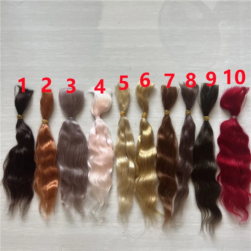 Vibrant Multi-Colored Mohair Hair Wigs for DIY Reborn Baby Dolls