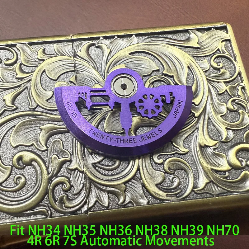 Customized Automatic Hammer Rose Gold Black Blue Silver Gold Watch Rotor Parts