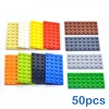 50pcs DIY Building Blocks Thin Figures Bricks 4x8 Dots 12Color Educational Creative Compatible With Brand Toys for Children 3035 1